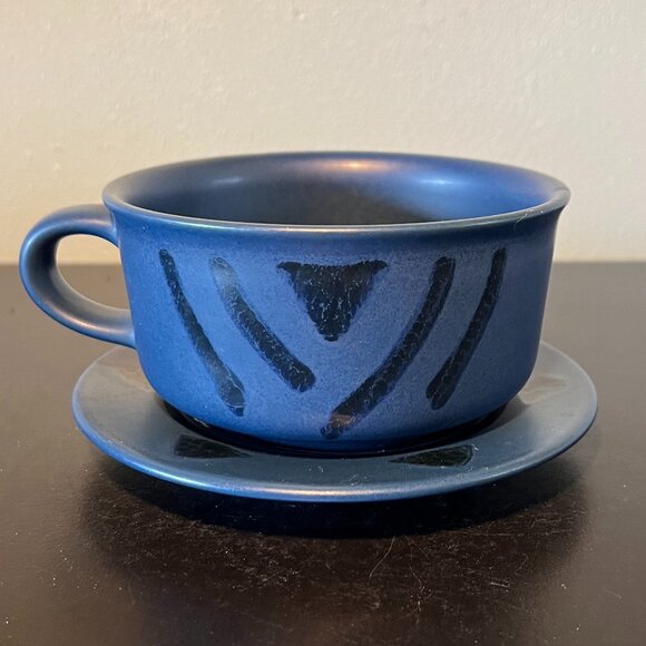 2 Sets of Vintage PFALTZGRAFF Morning Light Pattern Soup Mugs / Bowls w/ Saucers - Picture 2 of 12